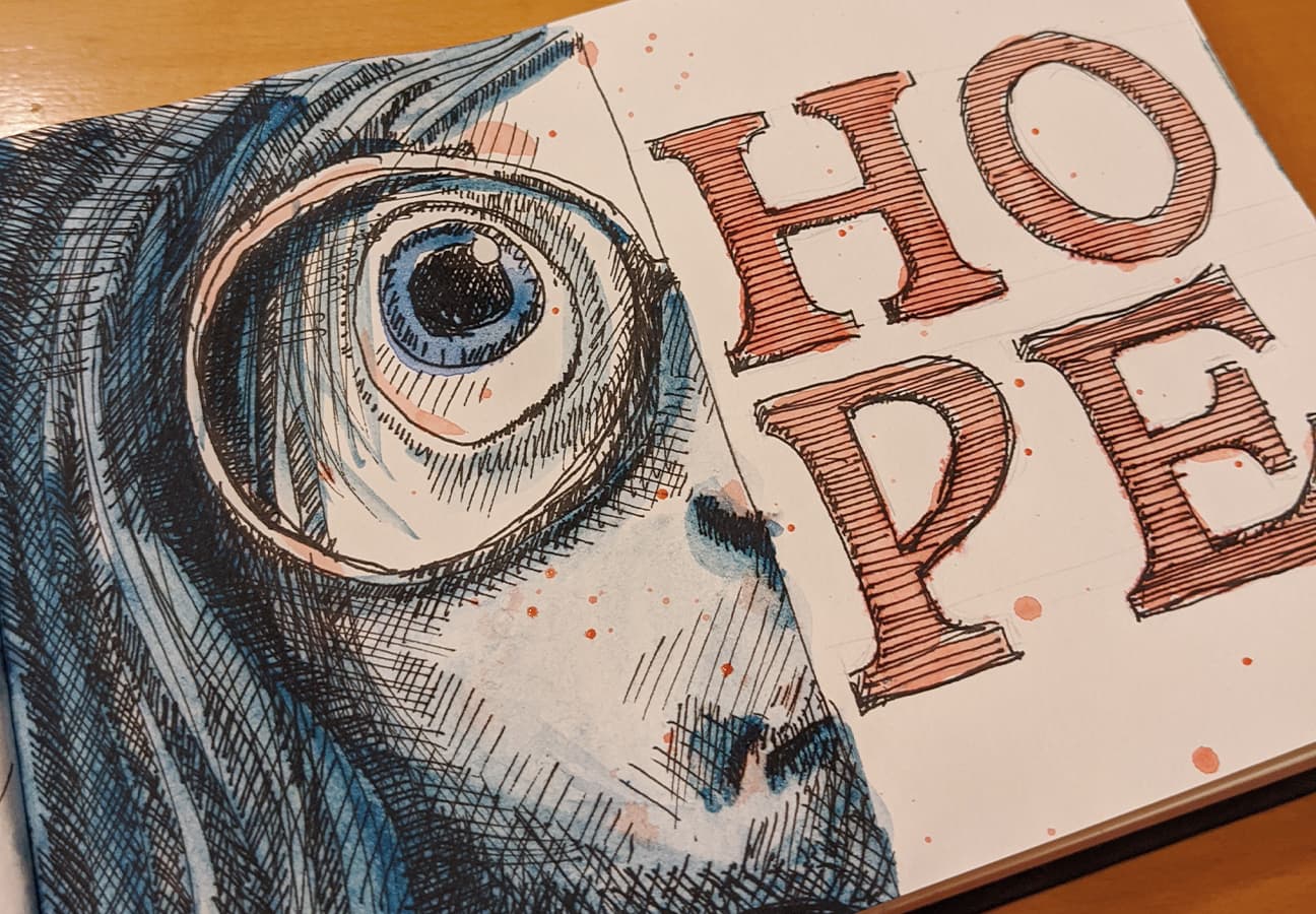 –C?!– Doodles #4 Where sadness is there is hope