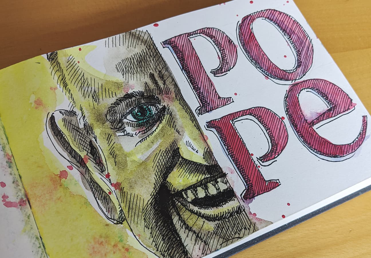 –C?!– Doodles #5 Pope